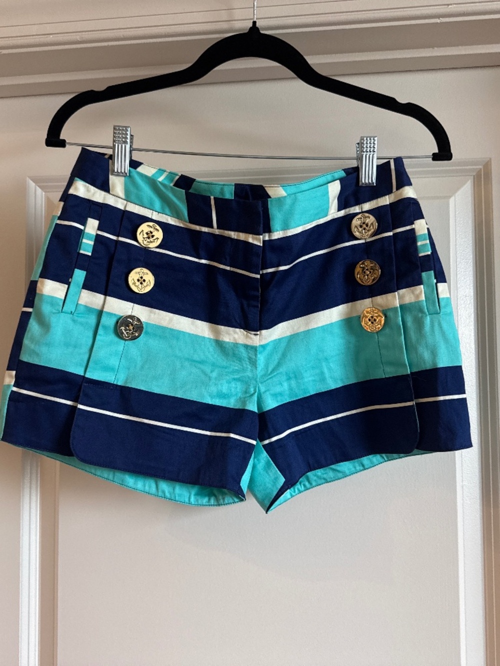 Julie Brown Nautical Stripe Sailor shorts